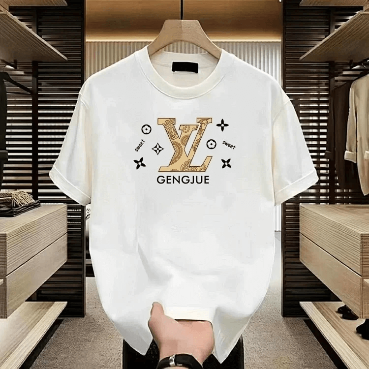 100% cotton summer streetwear T-shirt, unisex, Nautical LV women's ready-to-wear