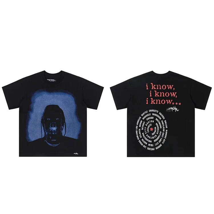 Travis Scott Cactus Jack x Utopia Tour Horror Face T-Shirt