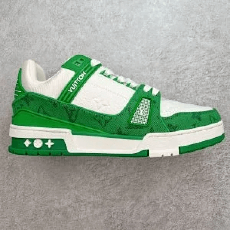 Louis Vuitton LV Trainer Sneaker Green Shoes