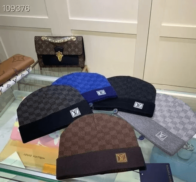 Louis Vuitton Beanie Hat Blue Mise