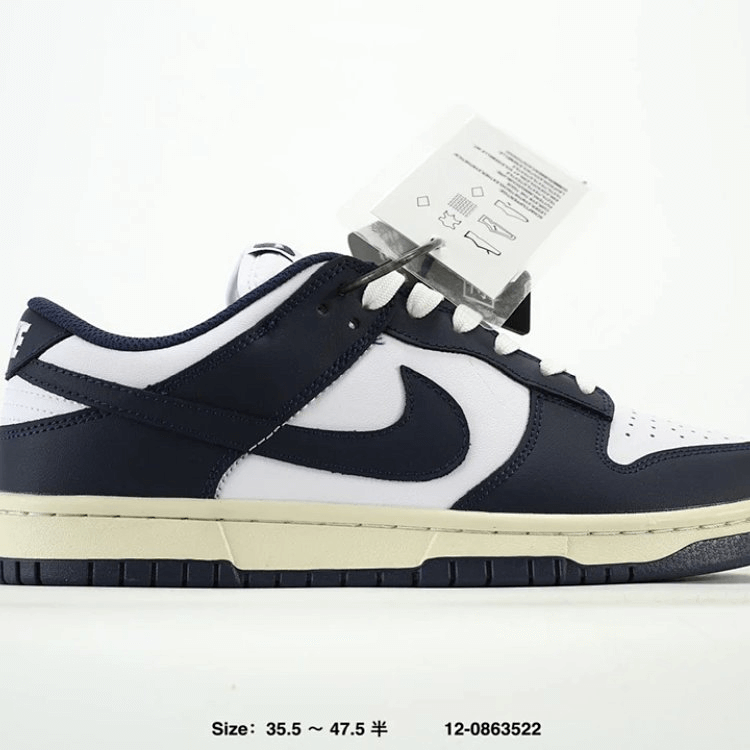 Nike Dunk Low Navy Blue Shoes