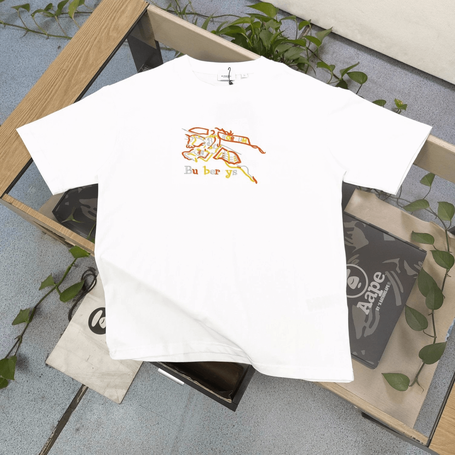 Aape Buber ys T-Shirt White T-Shirts