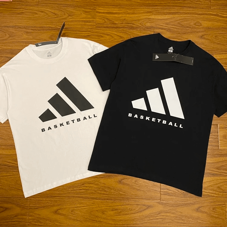 Adidas Basketball T-Shirt White/Black T-Shirts