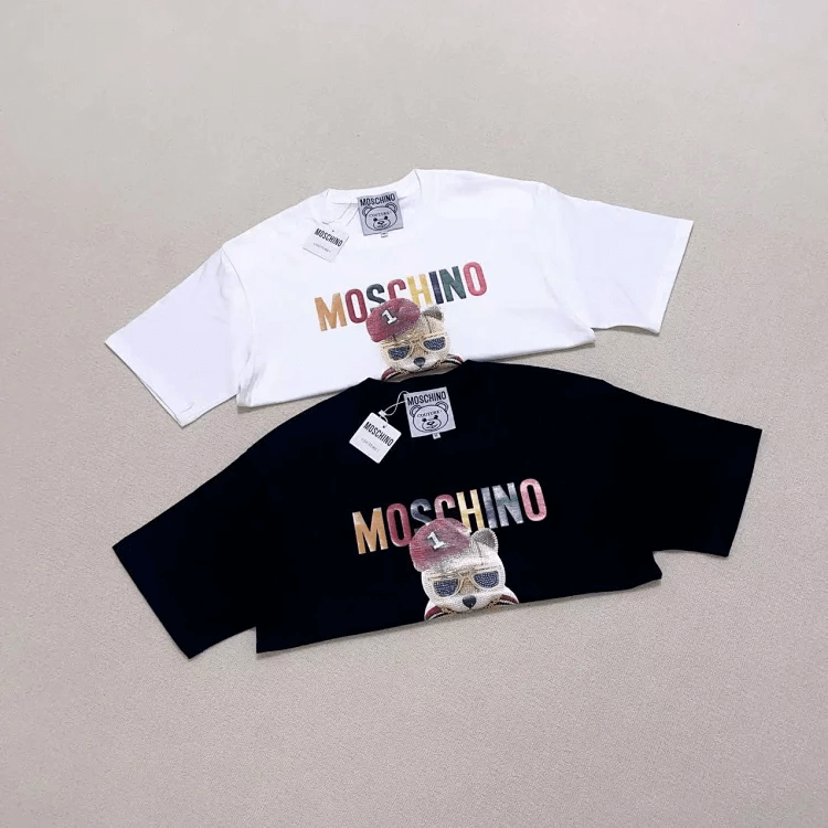 Moschino Bear Logo T-Shirt White T-Shirts