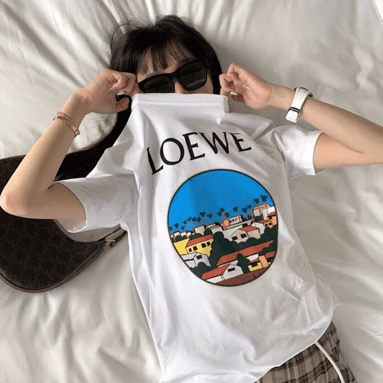 LOEWE Graphic T-Shirt White T-Shirts
