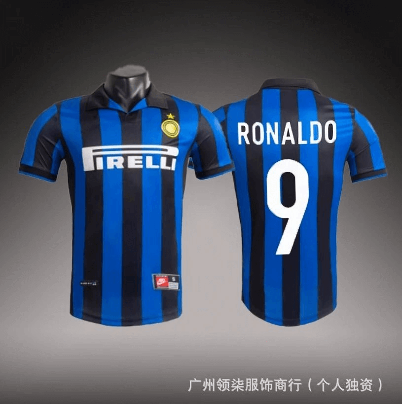 Inter Milan Ronaldo Jersey Blue T-Shirts