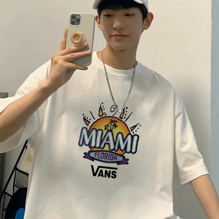 Vans Miami Florida T-Shirt White T-Shirts