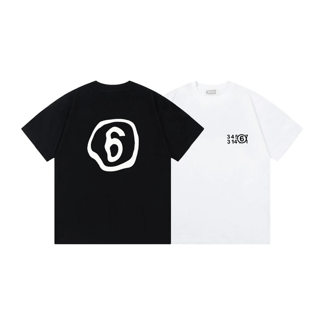 Unknown Number 6 T-Shirt Black/White T-Shirts