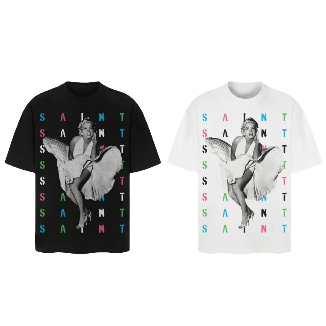 Saint Marilyn Monroe Tee Black T-Shirts