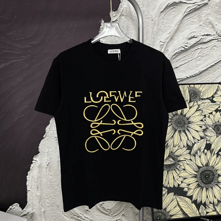 LOEWE Anagram T-Shirt Black T-Shirts