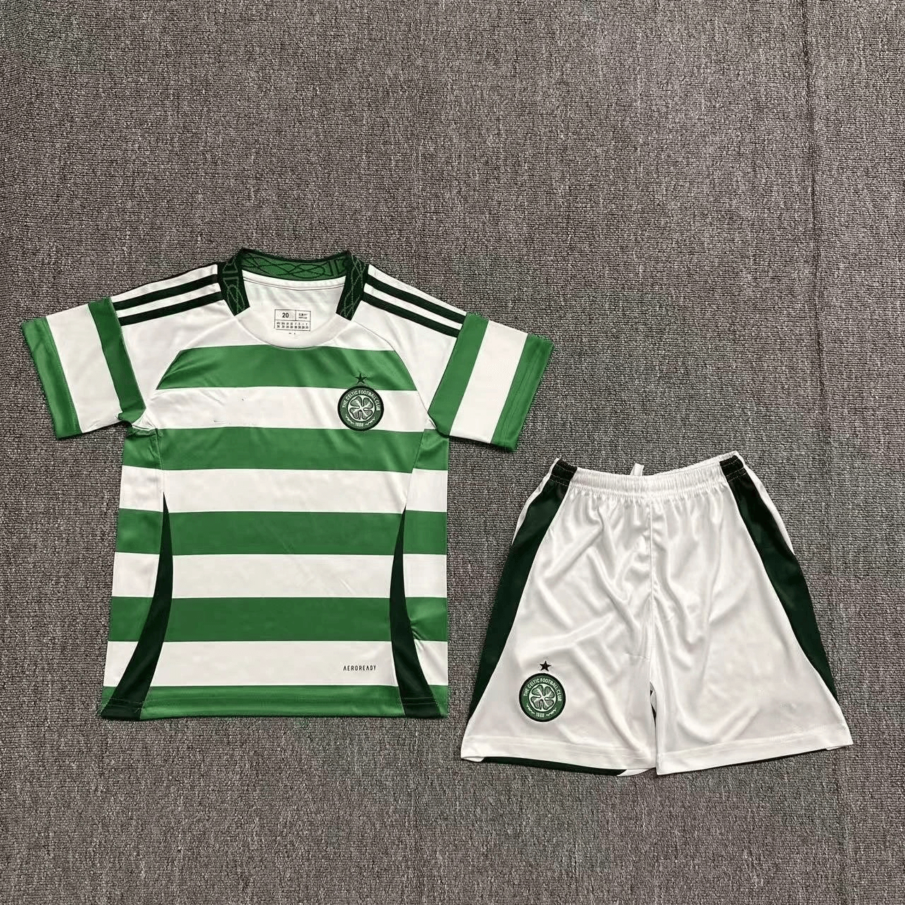 Celtic Football Kit Green White T-Shirts