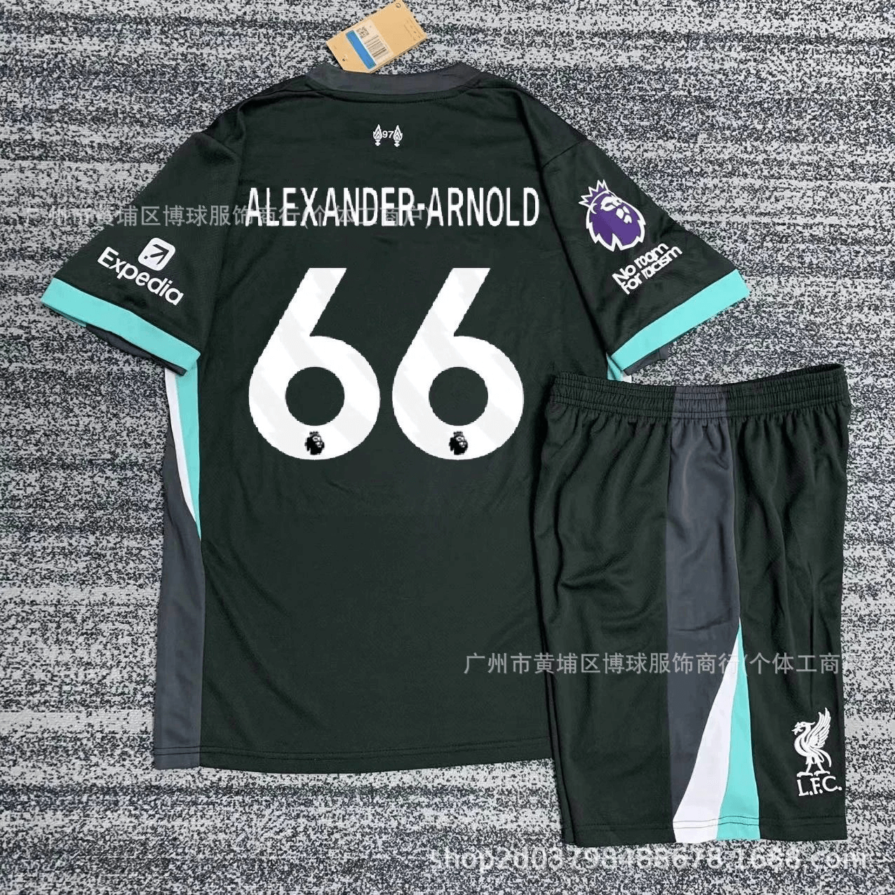 LFC Alexander-Arnold Jersey Set Dark Green T-Shirts