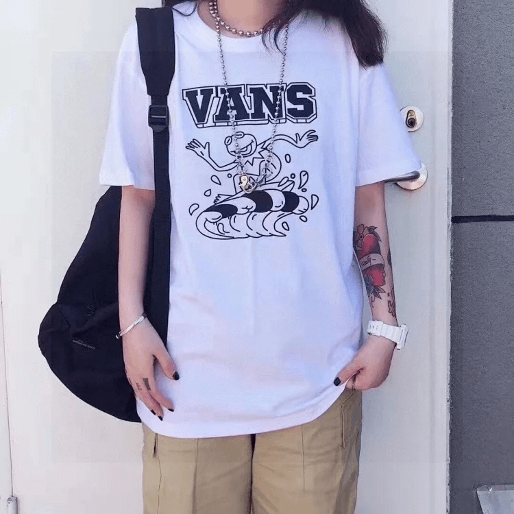 Vans Cartoon Graphic Tee White T-Shirts
