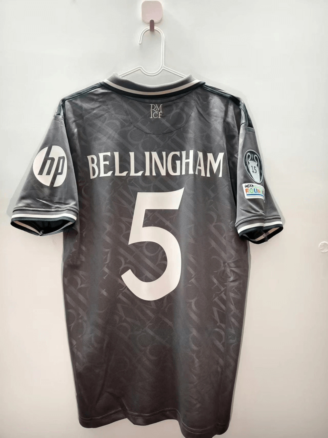 Real Madrid C.F. Bellingham Jersey Dark Grey T-Shirts