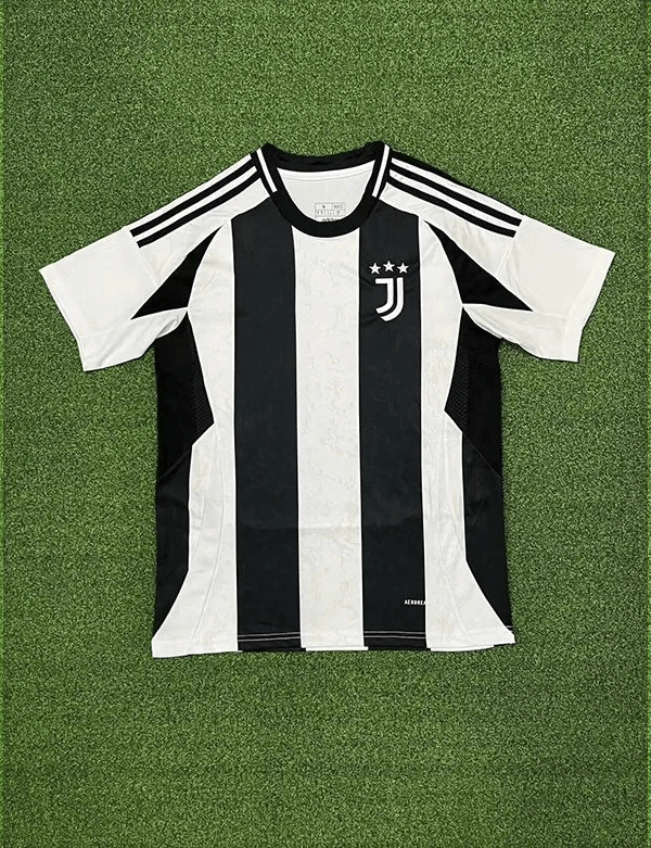 Juventus Home Jersey Black White T-Shirts