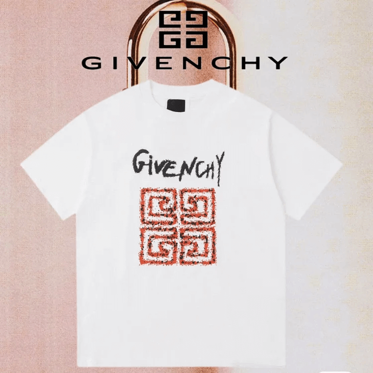 GIVENCHY Logo Print T-Shirt White T-Shirts