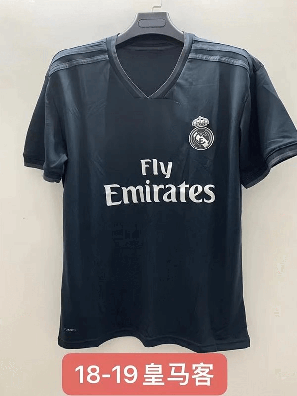 Real Madrid 18-19 Away Jersey Dark Blue T-Shirts