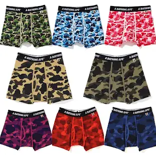 A Bathing Ape Boxer Briefs Camouflage Mise