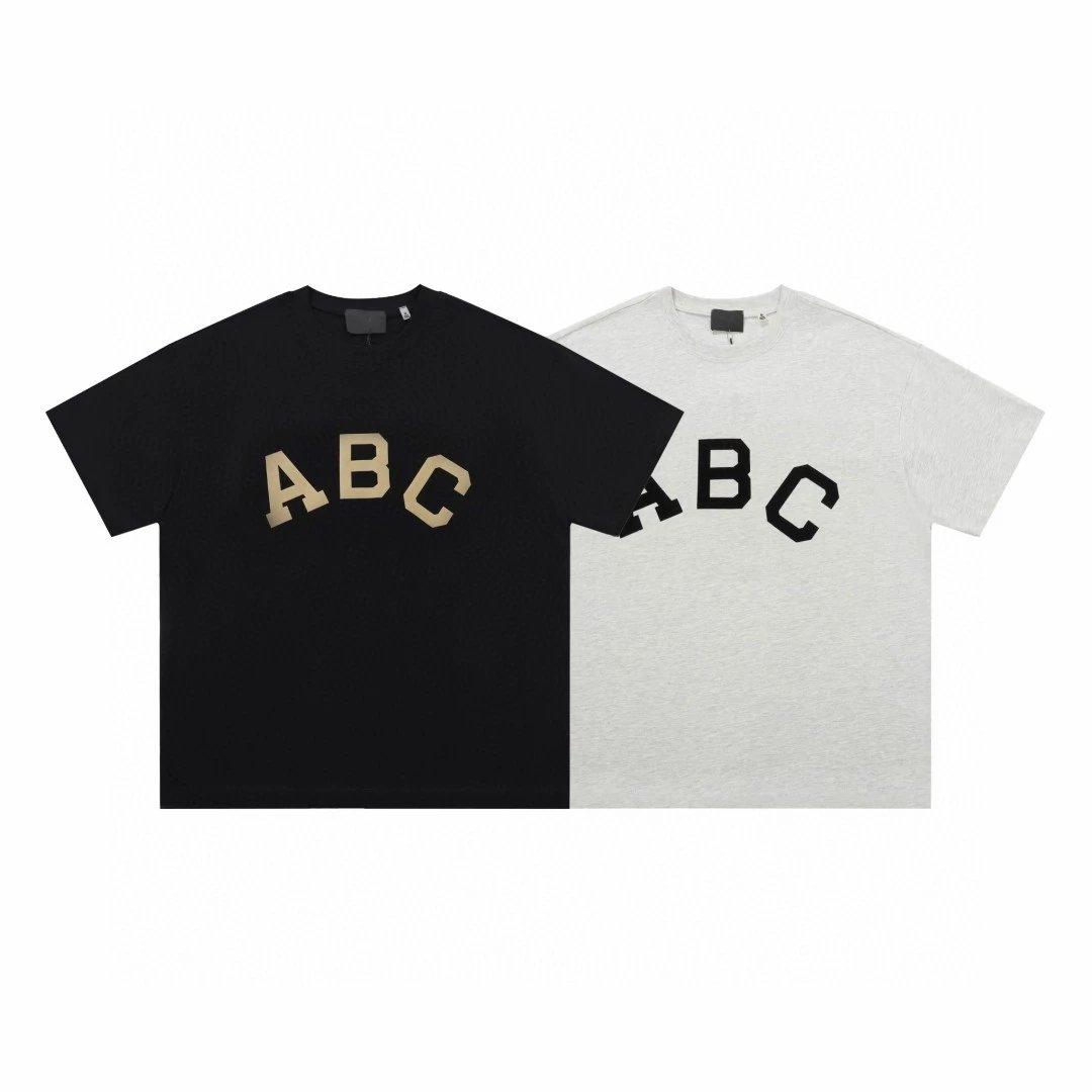 ABC Logo Print T-Shirt Black / Grey