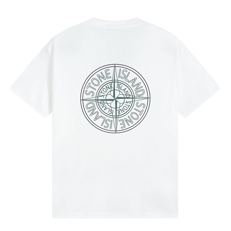 Stone Island Retro Summer Cross Logo Shortsleeved & S/S T-shirts for kids with compass logo