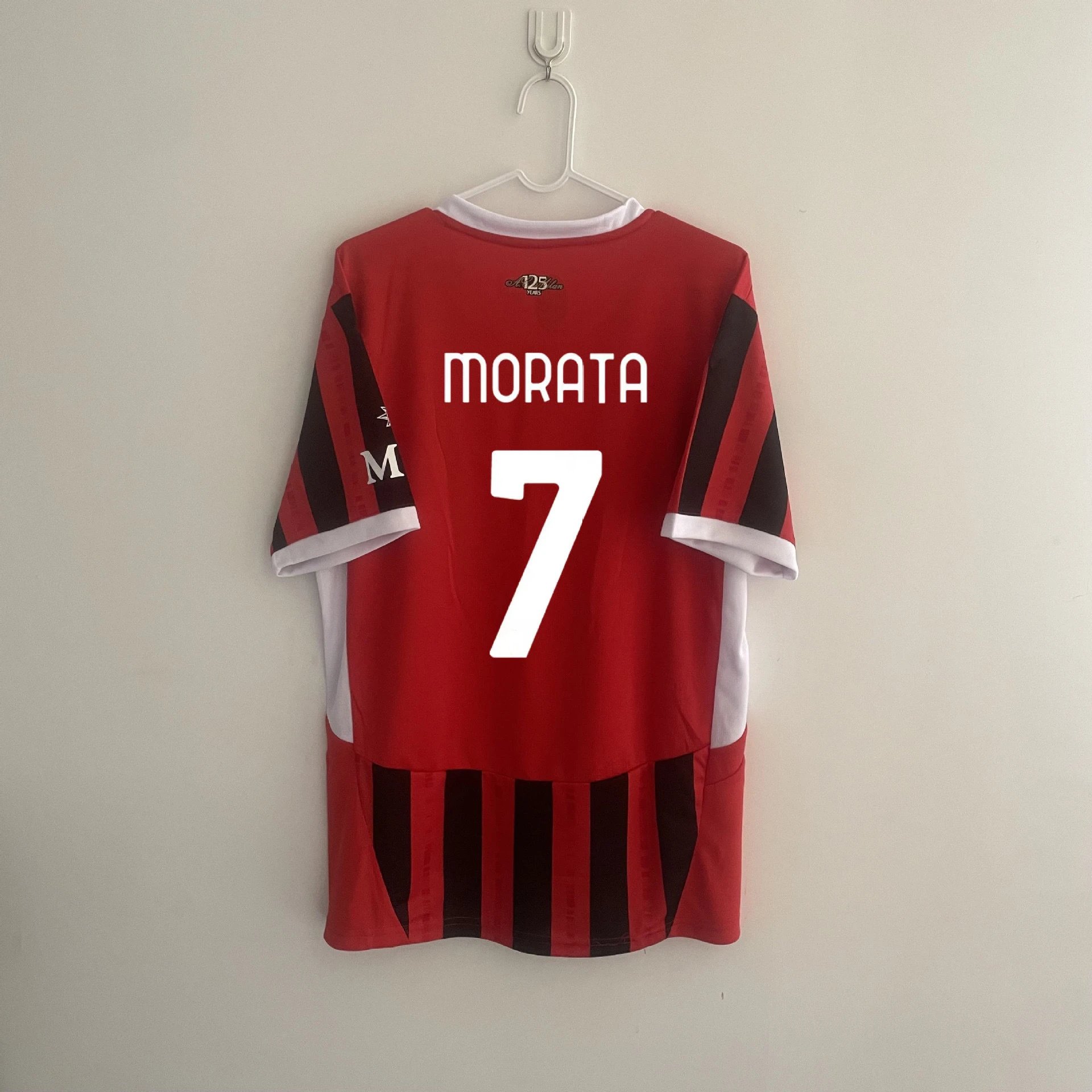 Rafael Leao Signed AC Milan Home Soccer Jersey 10 US Size XL with Beckett COA