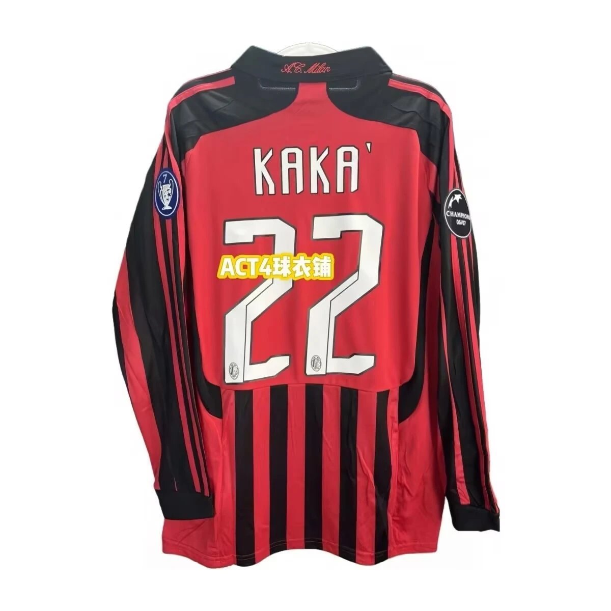 AC Milan KAKA' 22 Jersey Red and Black