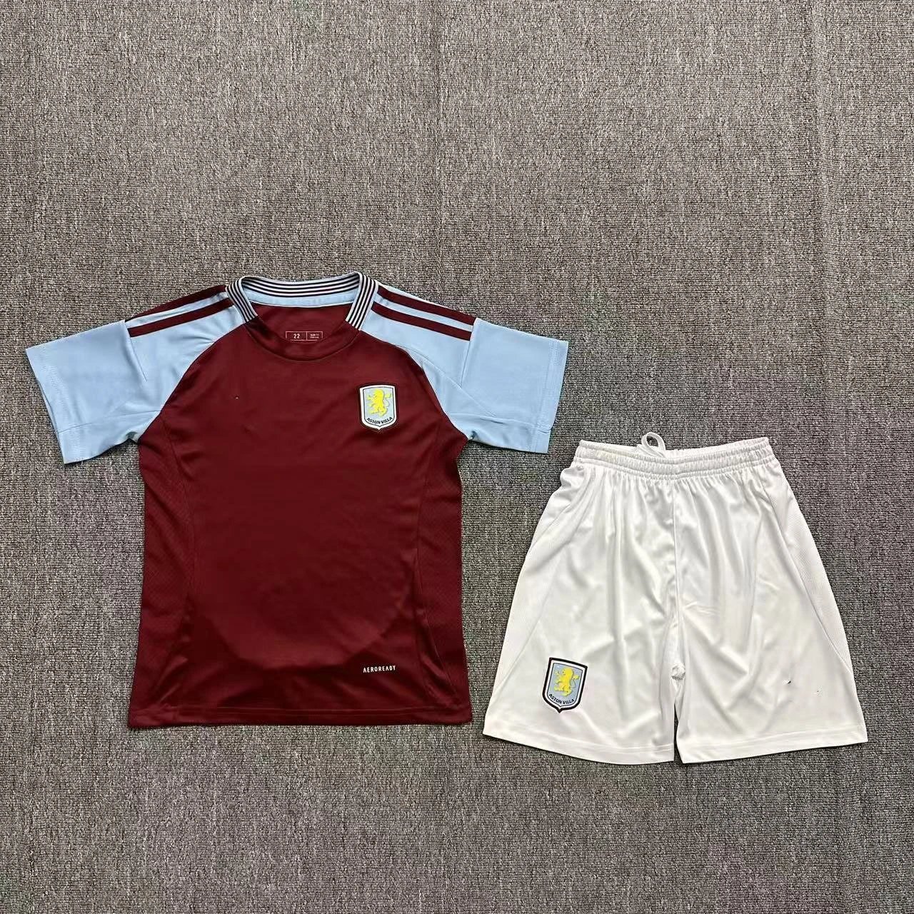 Adidas Aston Villa Home Kit Maroon/Sky Blue/White