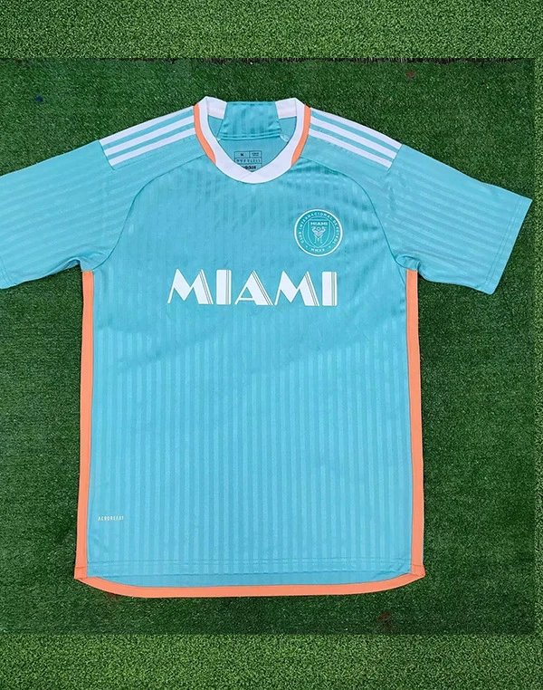 Adidas Inter Miami CF Away Jersey 2024 Aqua Blue