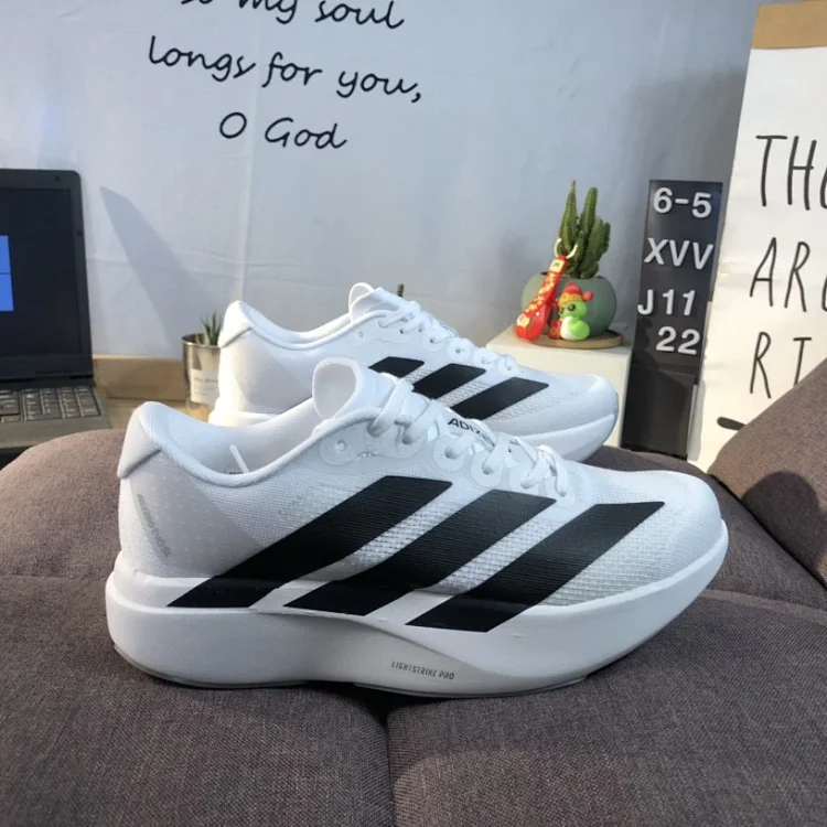Adidas Lightstrike Pro Running Shoes White Black Shoes