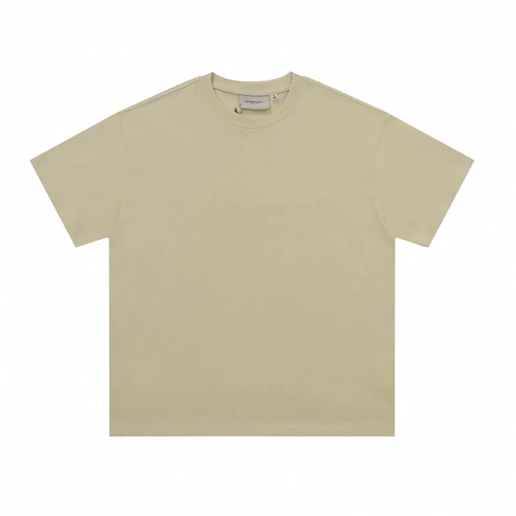 Wholesale Summer Couple Casual Top: Men's Solid Print Cotton T-shirts, Drew House Basic SS Tee, CHOCOOLATE Logo-Patch Cotton Shirt