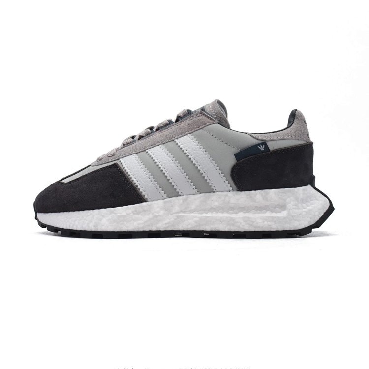 Adidas Retro-Inspired Sneakers Black Gray Shoes