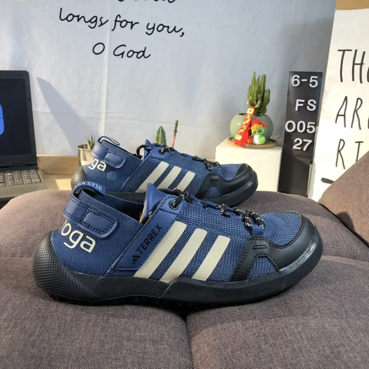 Adidas Terrex Hiking Shoes Blue Beige Shoes