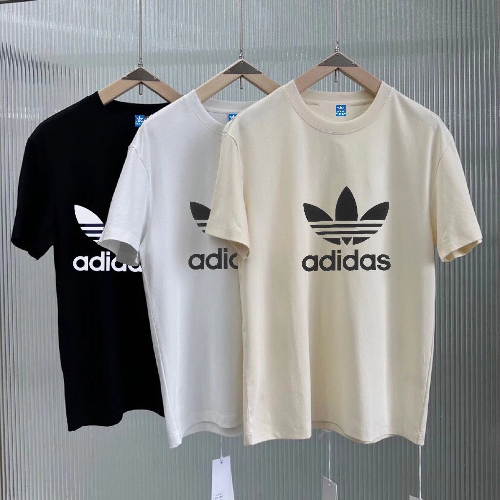 adidas T-Shirt Black, White, Beige
