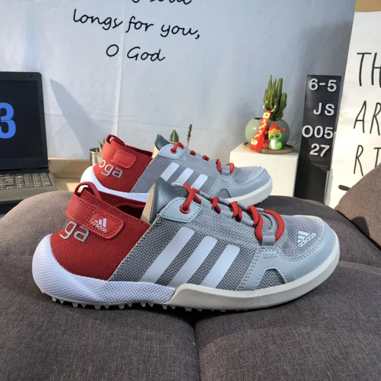 Adidas Yoga Shoes Grey Red Shoes