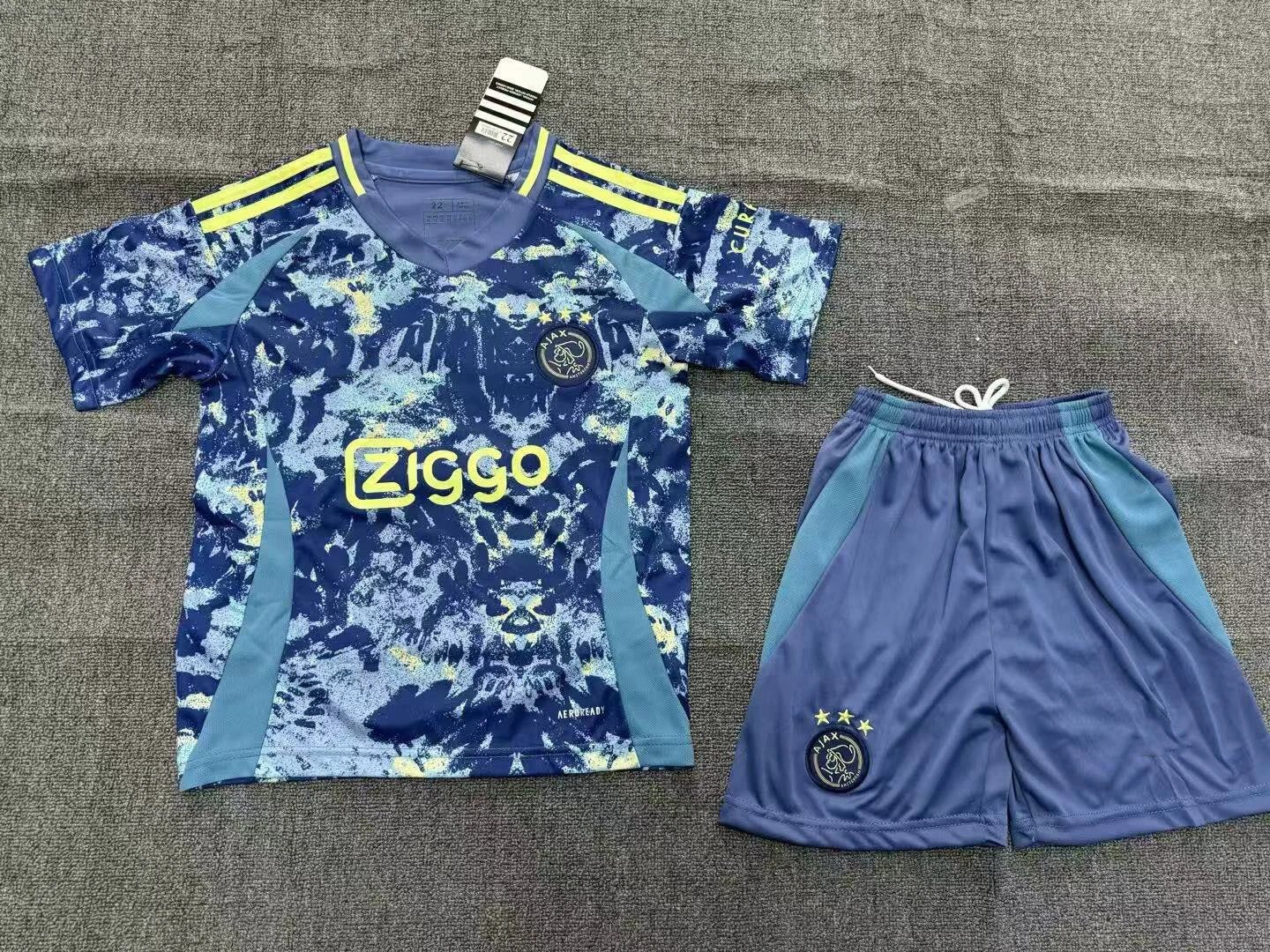 Ajax 2023/24 Away Kit Kids Set Blue