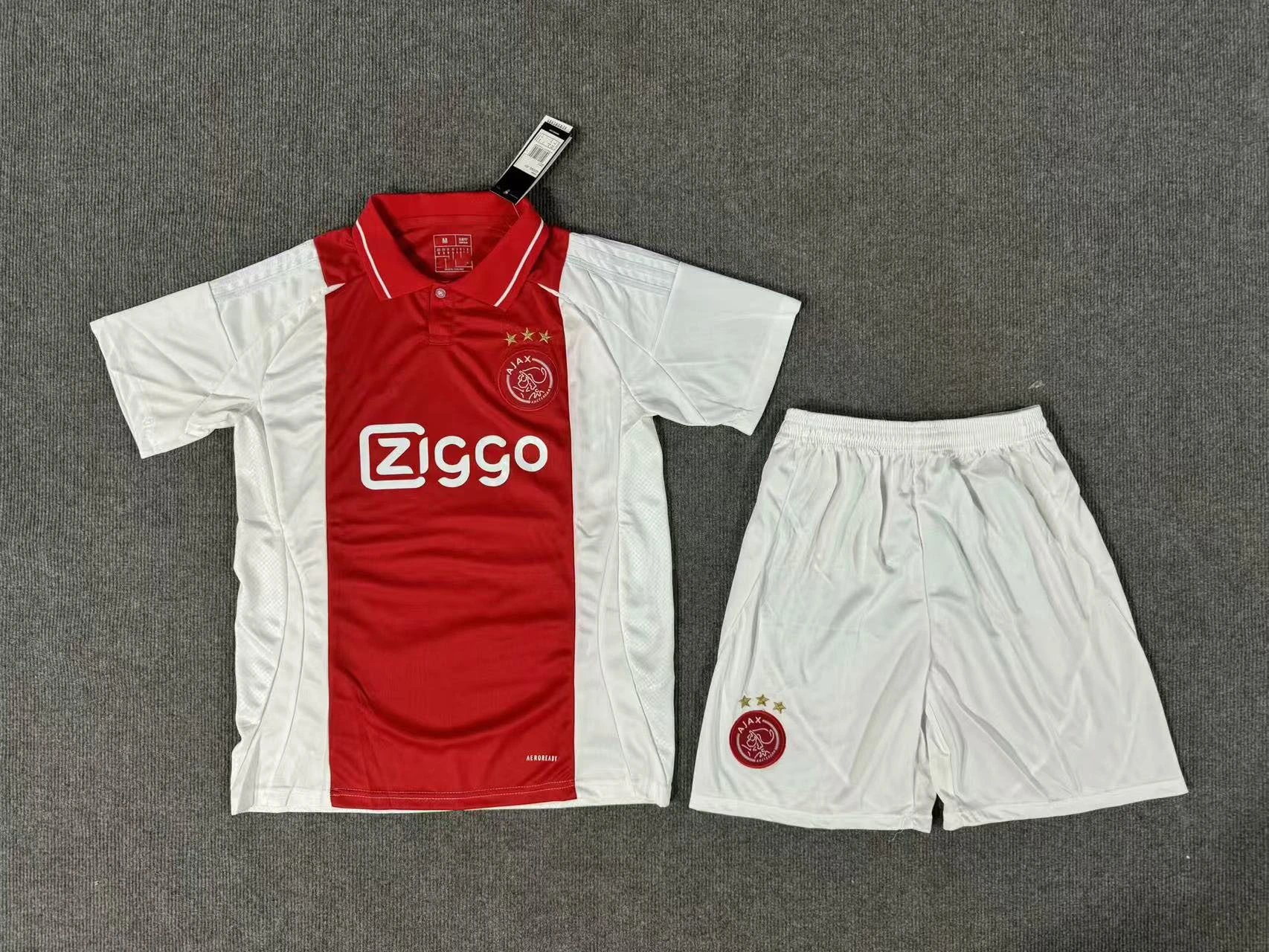 Ajax Home Football Kit Red/White