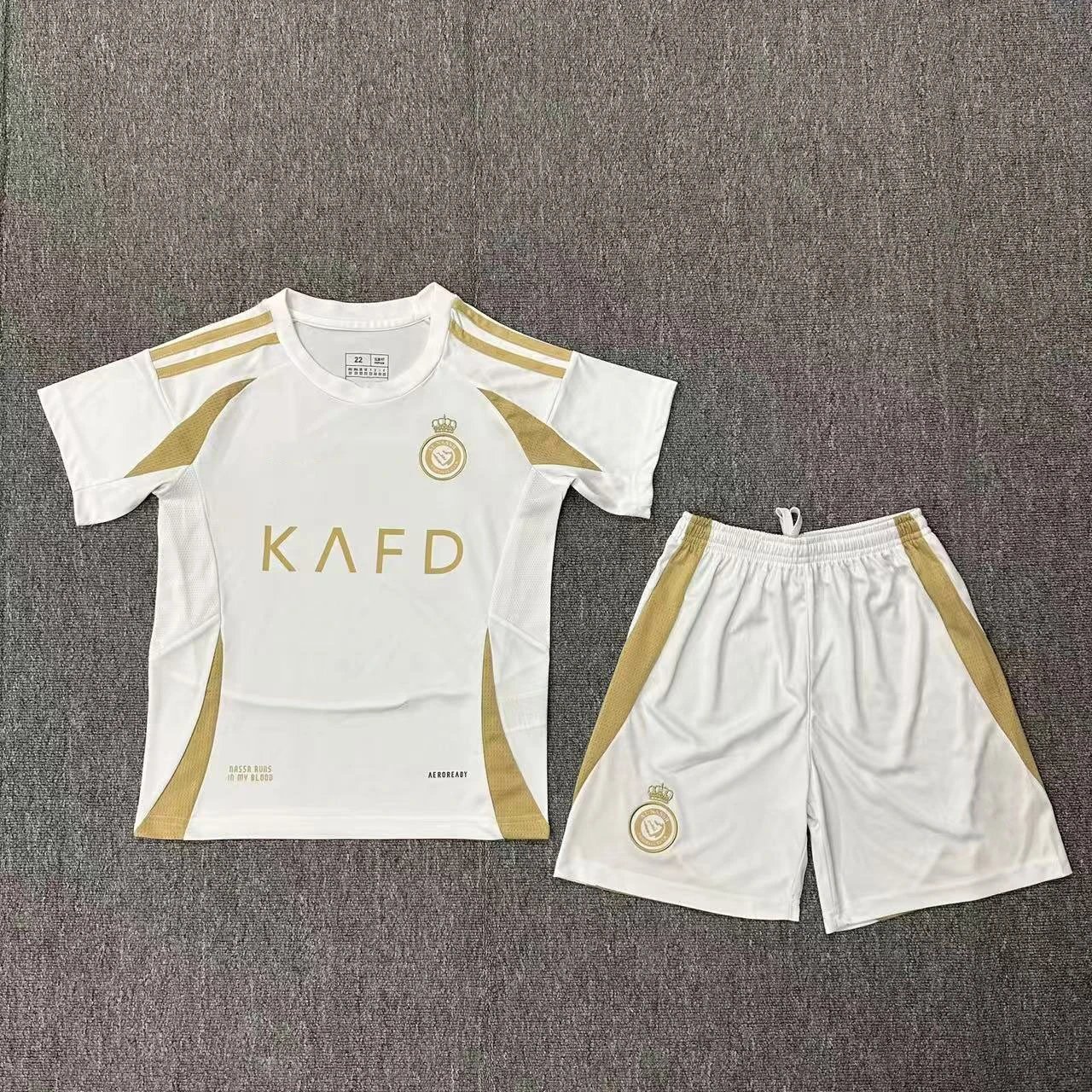 Al Nassr Home Kit 2023/24 White and Gold