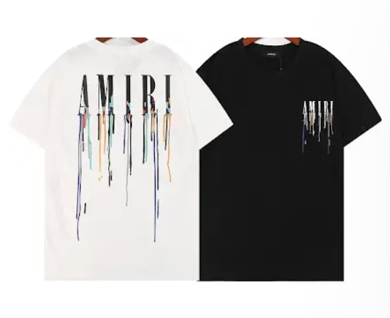 AMIRI Drip Effect T-Shirt Black/White T-Shirts