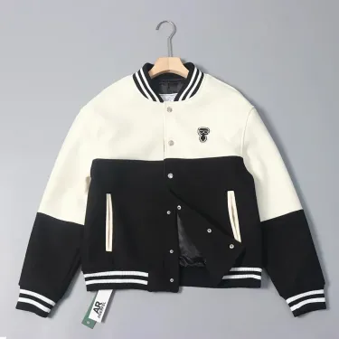 AR Varsity Jacket Black White Jackets