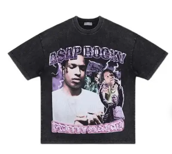 ASAP Rocky Graphic T-Shirt Black T-Shirts