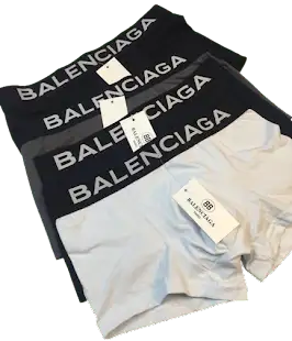 Balenciaga Men's Boxer Briefs Black/Gray Mise