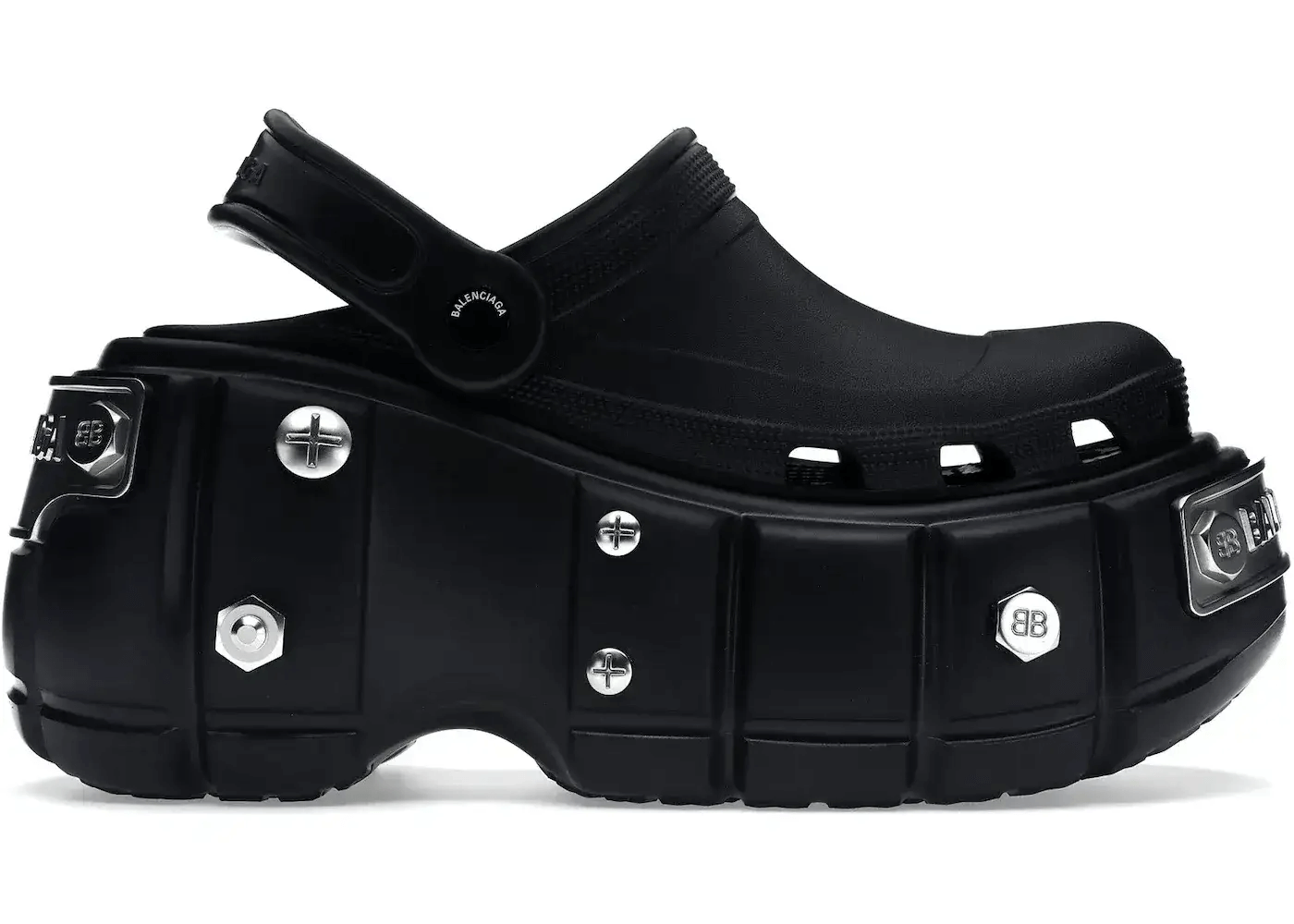 Balenciaga Platform Clogs Black