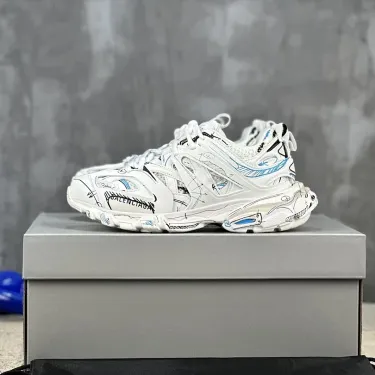Balenciaga Track Sneakers White Shoes