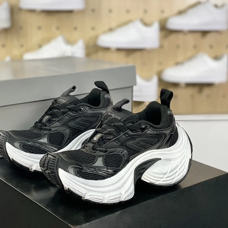 Balenciaga Triple S Sneakers Black Shoes
