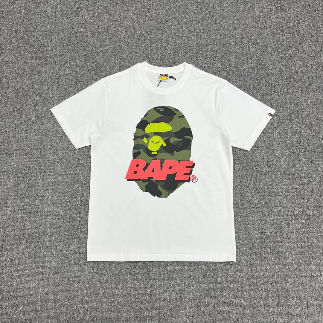 BAPE BAPE Camo Logo Tee White