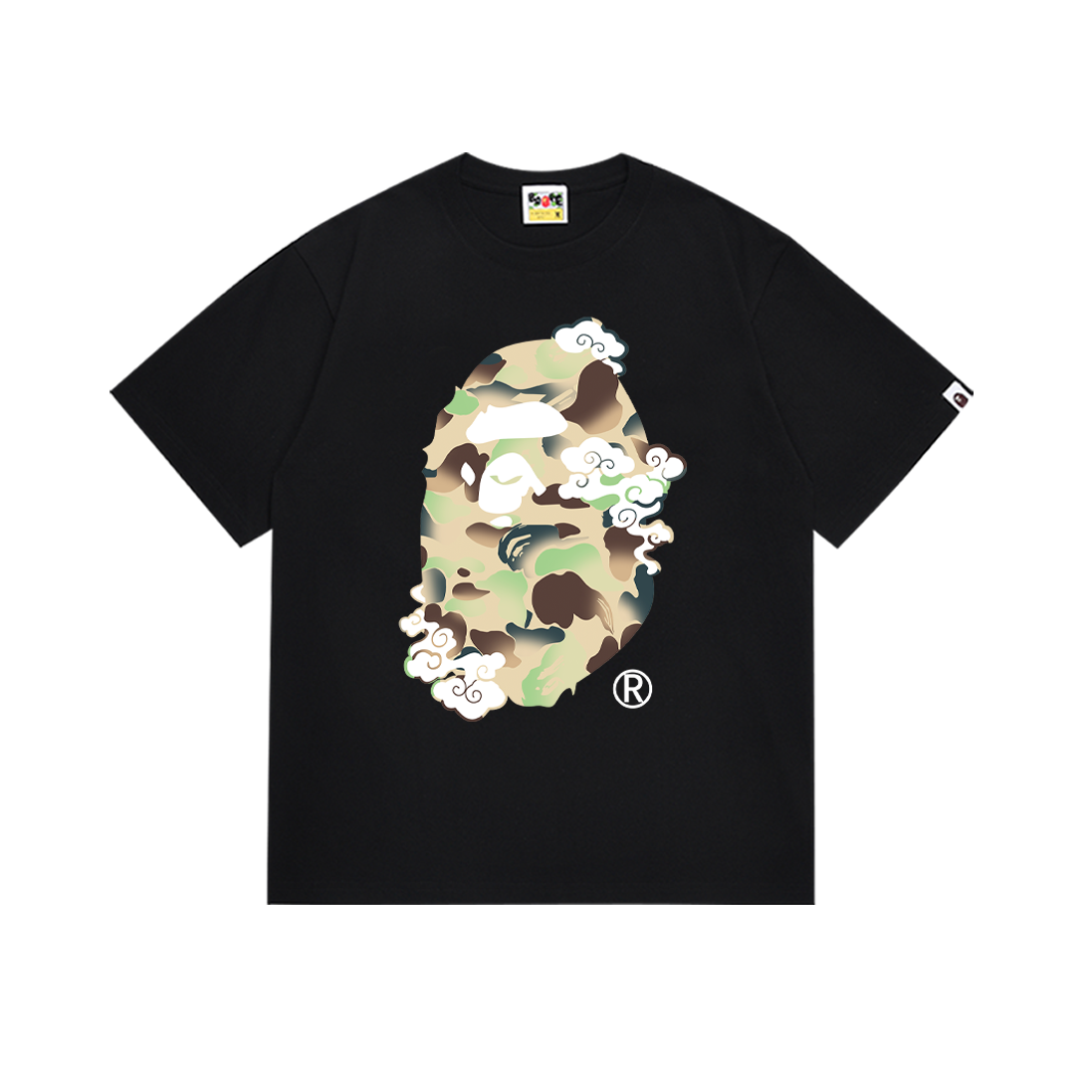 BAPE Camo Ape Head T-Shirt Black