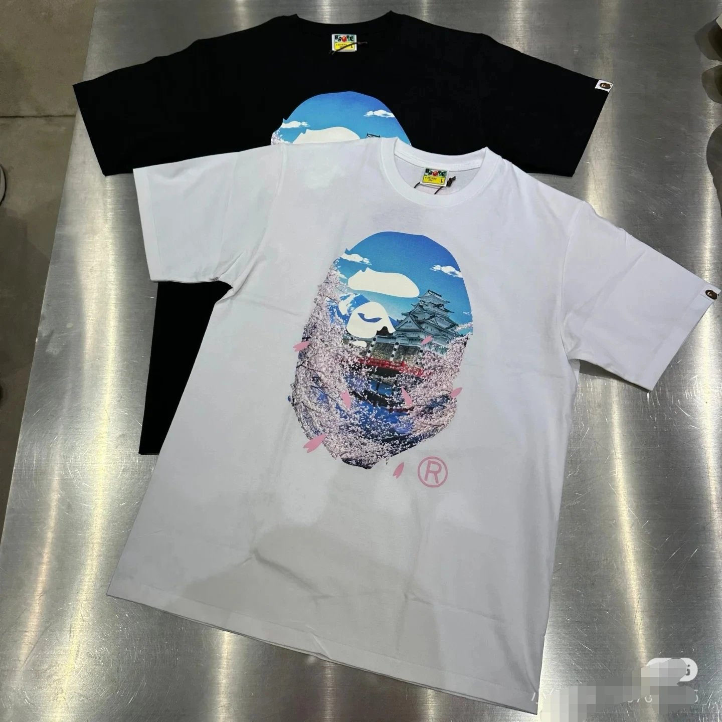 MM6 Short Sleeve T-shirt for Men and Women with Coffee Cups Alphanumeric Logo, Casual Summer Fashion