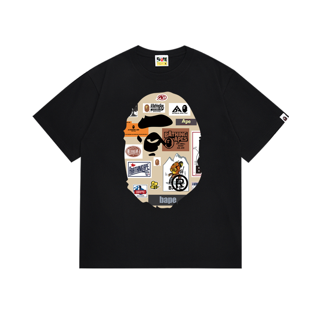 BAPE ape head printed T-shirt Japanese trendy brand men