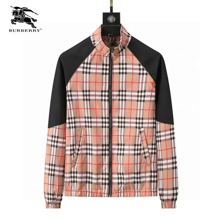 Burberry Checkered Jacket Beige, Jackets