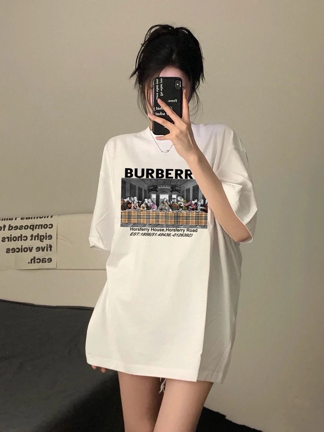 Burberry Graphic Print T-Shirt White